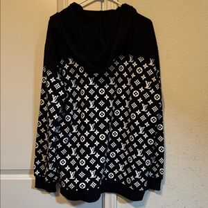 Louis Vuitton Monogram Black and White Hoodie